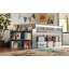 Structure de lit avec tablette de rangement, structure de lit en bois avec glissière et échelle, lit plateforme simple avec garde-corps, aucun sommier nécessaire-1356974624