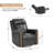 Regazzi Top Grain Leather Swivel Power Recliner-1090504696