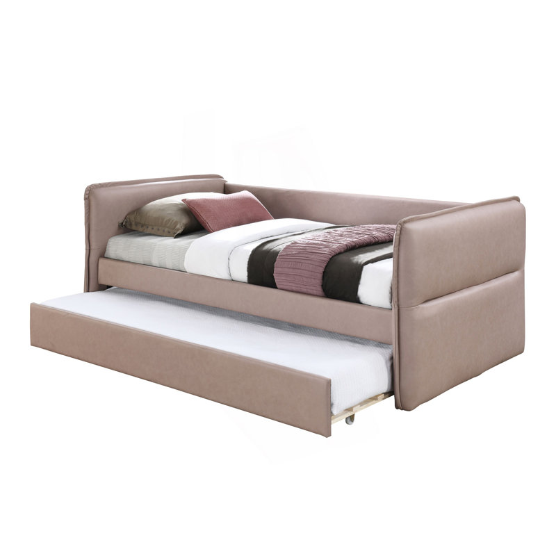 Lit de jour avec couchette, lit de jour simple, lit de jour moderne, Mauve