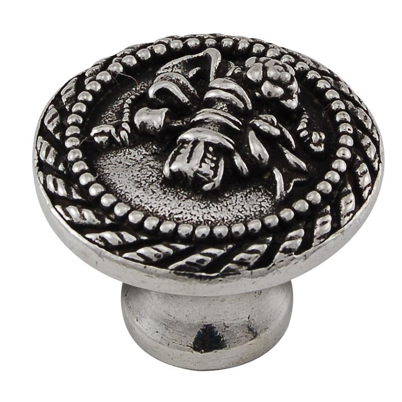 Sforza Mushroom Knob, Vintage Pewter