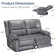 53.1'' Faux Leather Reclining Loveseat with Massage&Heat Function
