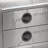 Aluminum 2-Drawer End Table