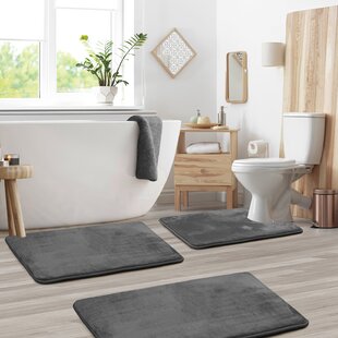 Seenda Memory Foam Bath Mat - Small,Bathroom Rugs and Mats Non Slip Ultra  Soft and Absorbent Bath Rug,Shower Rug for Bathroom Plush Carpet for Tub(16x24,Grey)  