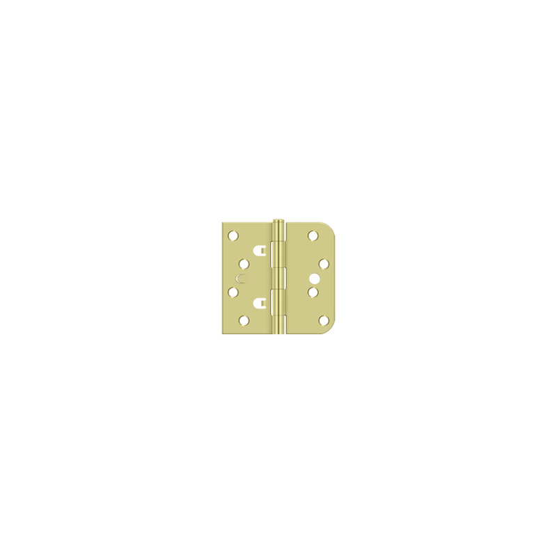 Steel Butt Bearing Hinge, Bright Brass