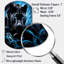 «Black Blue Panther Hidden Observer Infrared», art mural panthère asymétrique, reproduction de sculpture murale en métal-110483365