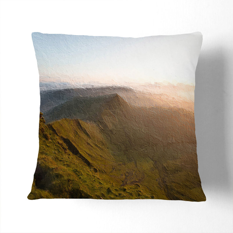 Pen Y Fan in the Brecon Beacons Wales DBL Cushion with Filling, 55cm H x 55cm W x 20cm D