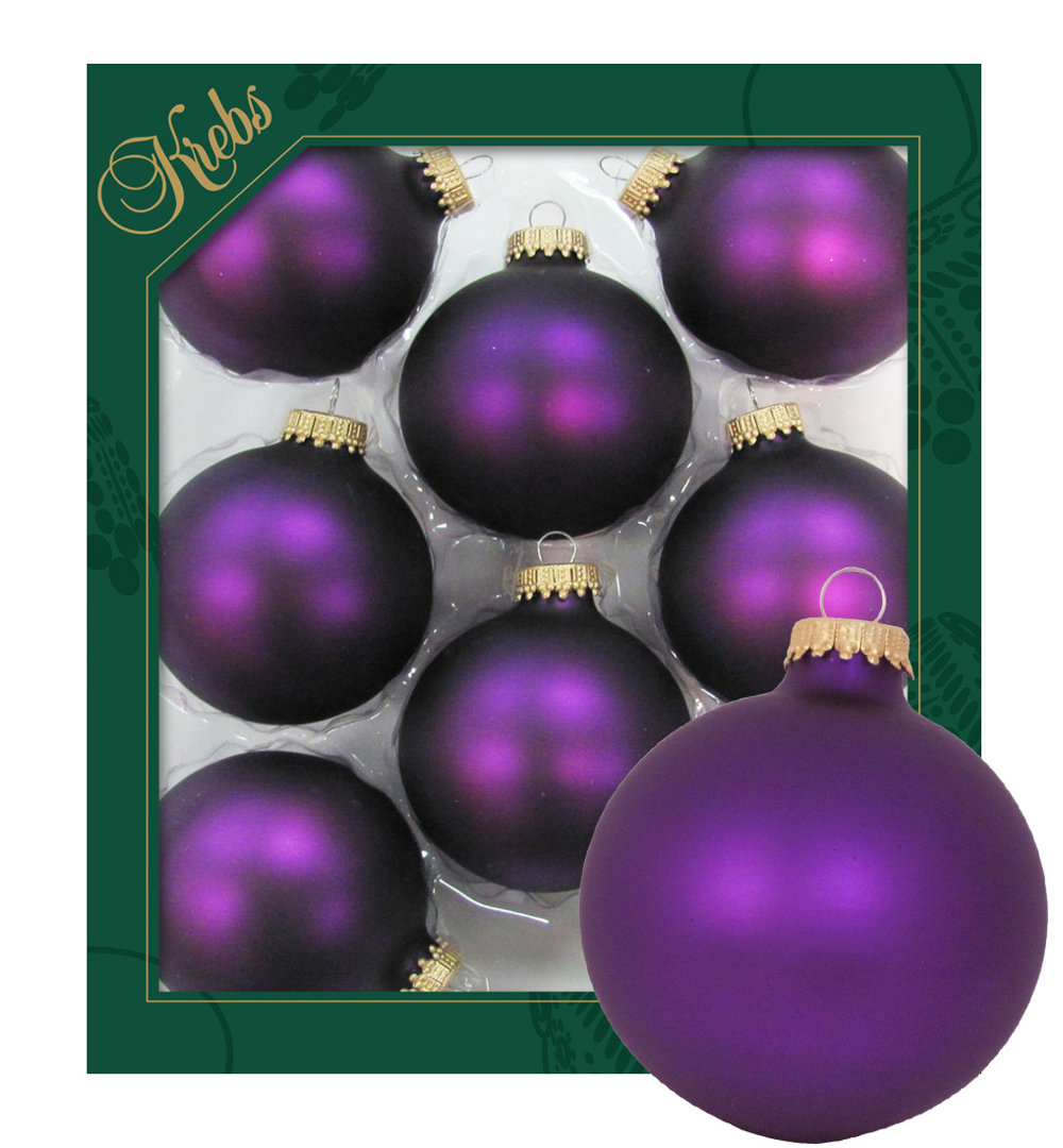 Weihnachtsbaumkugeln Aubergine Kugeln