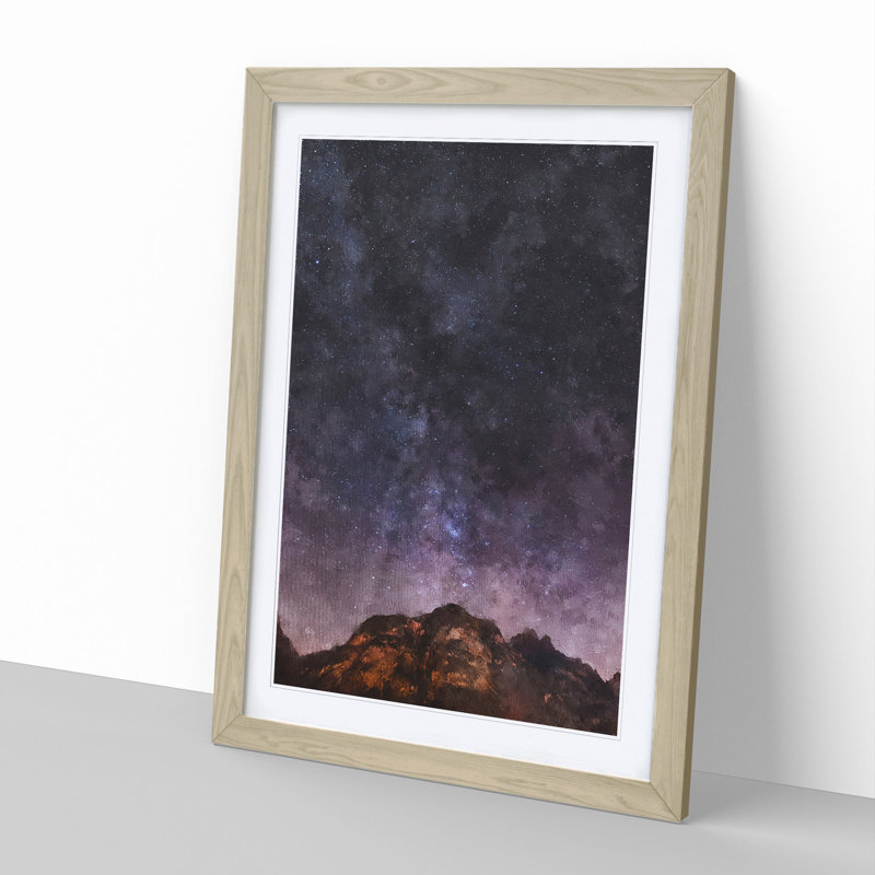 Mountain in Sappada Italy - Framed Print, 65cm H x 48cm W x 2cm D, Oak Framed