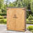 5.3 ft. x 4.5 ft. Solid Wood Lean-To Tool Garden Storage Shed-108742075
