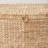 Rectangular Curve Water Hyacinth Woven Wicker Trunk with Handles