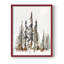 Rustic Evergreen II, reproduction encadrée - bois massif-191759091-191759088