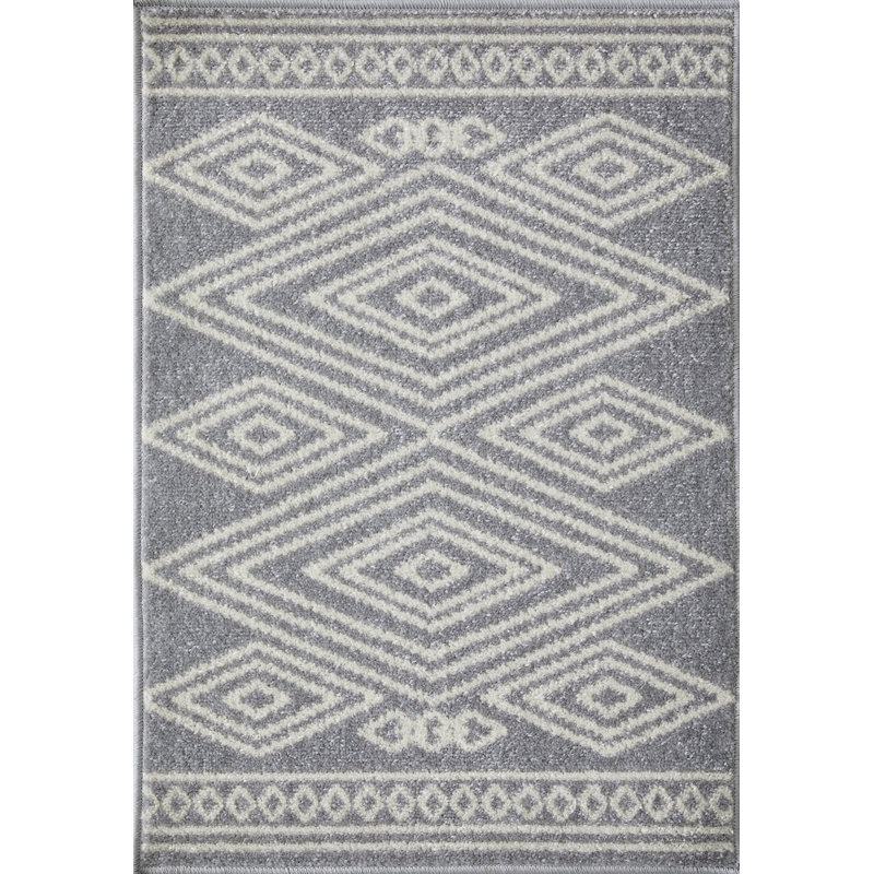Jacan gris Christine Bayrend, Rectangle 2' x 3'