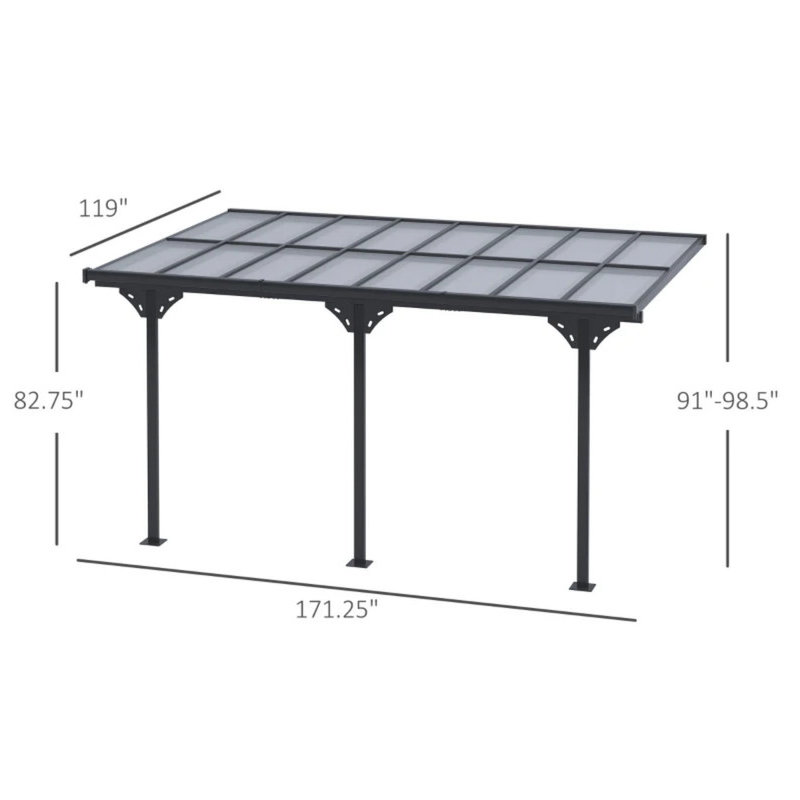 Pergola murale, pergola d'extérieur