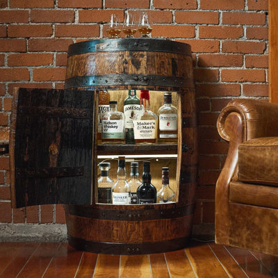 26 " L Solid Wood Bar Cabinet