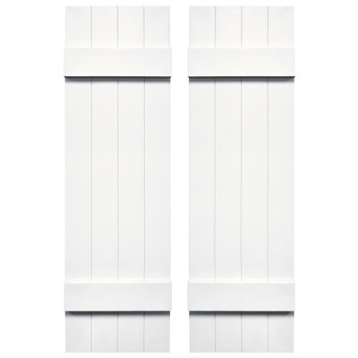 Builders Edge, volets sur mesure TailorMade jointés, volets Board-n-Batten, avec volets à volets