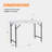 23.5'' Rectangular Portable Folding Table