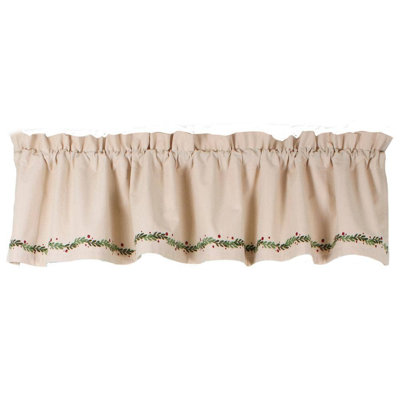 C Holiday Pitcher Vine Valance