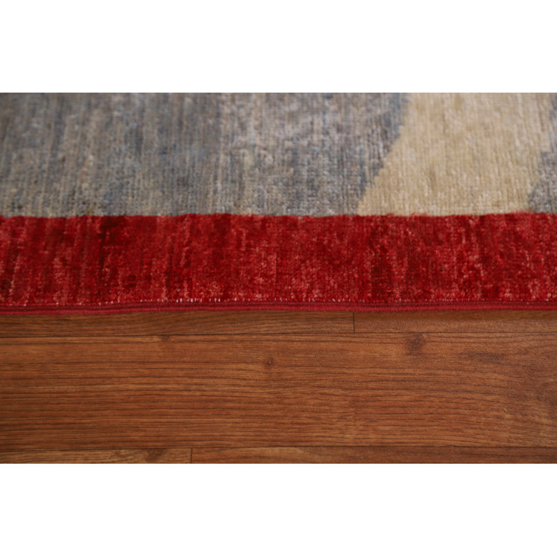 Tapis rouge fait à la main Gabbeh Kashkoli 7 x 10