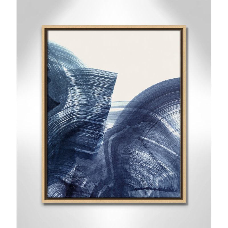 Indigo Crescendo II, impression par , H 21,5 po x l 17,5 po, Flotteur naturel