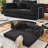 Compression Convertible Sofas, Corduroy Modern Sleeper For Small Home