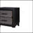 SOLUTO GREY AND BLACK NIGHTSTAND