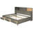 Full Size Wooden Daybed In Gray, Featuring 3 Storage Drawers, Shelf, And Nearby Outlets Offering Integrated Power-437958291-437958302