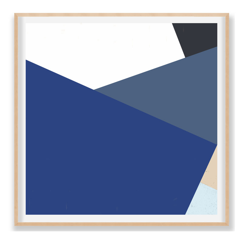 Blue Colorblock 1 Print by THE Studio