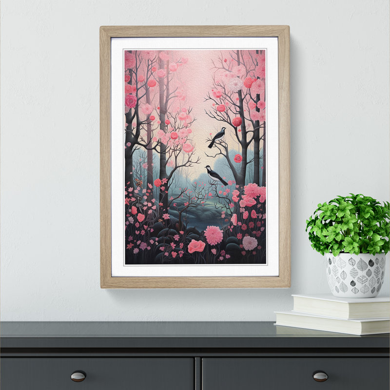 Spring Forest Framed Print, Oak Framed, 64cm H x 46cm W x 2cm D