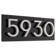 Floating Modern 4" Number Horizontal Address Plaque (4 Digits)