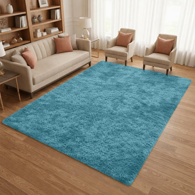 Machine Tufted High Pile Shag Area Rug(Ultra Soft & Fluffy)