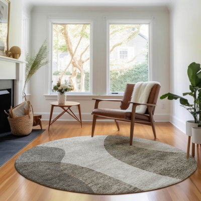 Tapis taupe lavable à la machine Premium