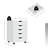 Coray 18.7'' Wide 5 -Drawer Mobile File Cabinet-1193353073