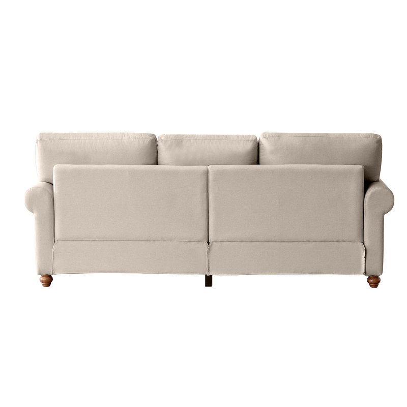 Ensemble de salon 2 pièces Adriyanna, 100 % polyester beige