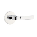 Aston Flat Privacy (Bed & Bath) Door Lever with Round Rosette