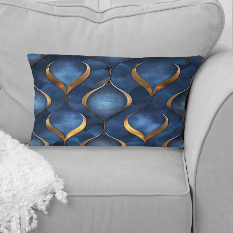 Coussin lombaire bleu Ogee Patten III