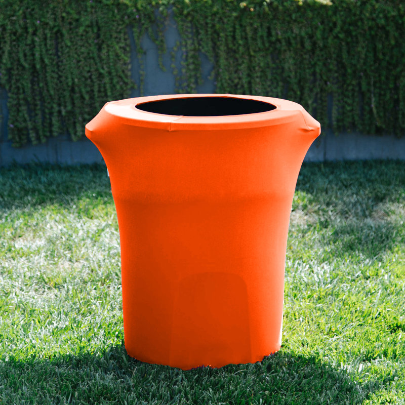 Housse pour poubelle extensible en élasthanne, Orange