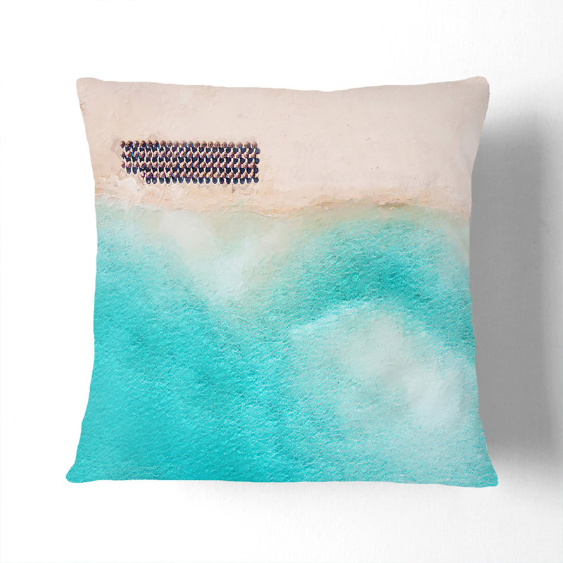 Abstract Square Throw Cushion, 40 x 40 cm