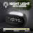 Westclox Night Light Alarm Clock with Adjustable Brightness & White LED Display