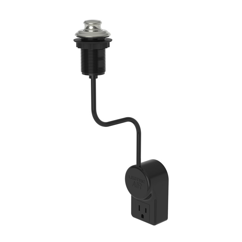 Jacobean Air Activated Disposer Switch, Polished Nickel