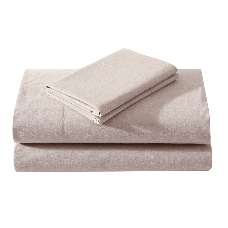 Twin Tan Polyester Percale Solid Sheet Set