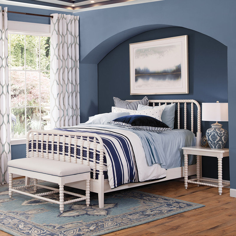 Lind Island Solid Wood Spindle Bed, Twin, Stone Hearth