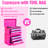 Five - Drawer Purple And Rose Red Type Storage Box For Cosmetics, Hairbrush Food Storage, Material, Easy To Clean, Stackable Design Medicine, Desk Accessories Home Cold Rolled Steel, Maintenance,-757060505