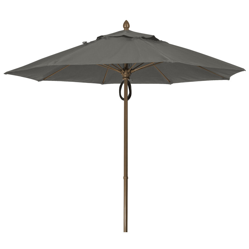 Parasol de marché 9 pi Prestige, Bronze champagne, Gris anthracite Sunbrella®