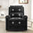 Multifunctional Black Chenille Recliners For Modern Living Room And Nursery