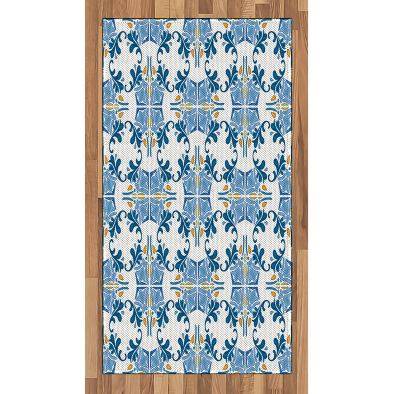 Traditional High Density Long Fiber Poly Threads Decorative Area Rug Carpet, Rectangle 2'7" x 5'