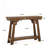 41 Inch Wood Console Table Behind Couch, 2-Tier Small Entryway Table with Storage, Farmhouse Narrow Sofa Table for Hallway, Living Room, Rustic Brown