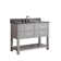 Brooks 43'' Single Bathroom Vanity with Stone Top