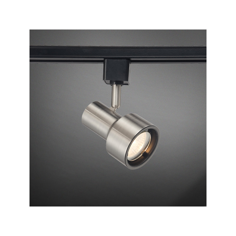Track Head Light  , Black, Brushed Nickel