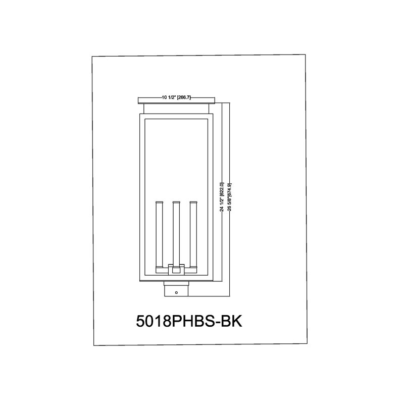 Luminaire d'extérieur 4 lumières Maloney