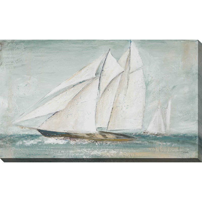 Cape Cod voilier - reproduction d'art sur toile tendue, H 18 po x l 30 po x P 1 po